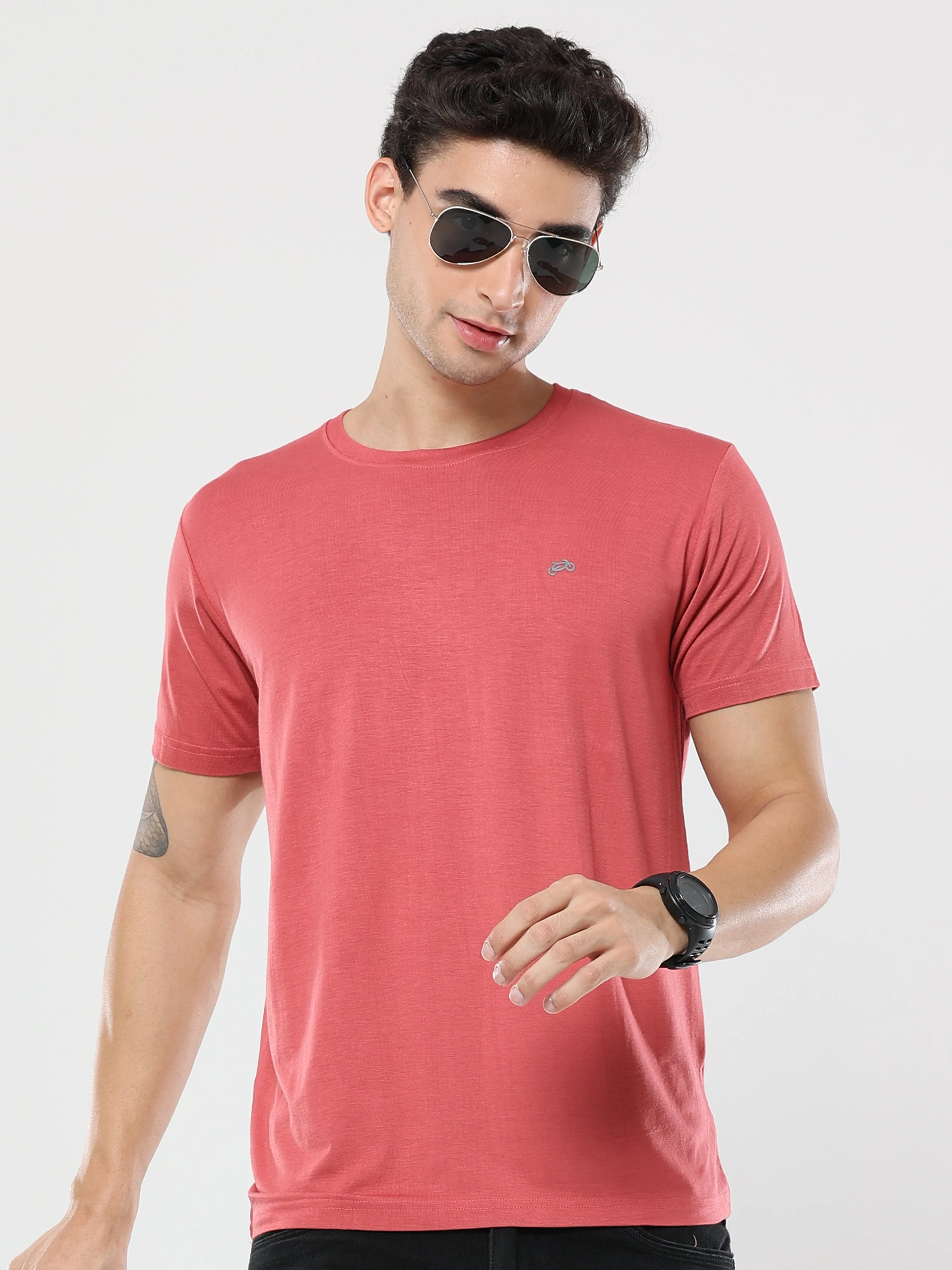 Triatan Orange Bamboo Fabric T-Shirt