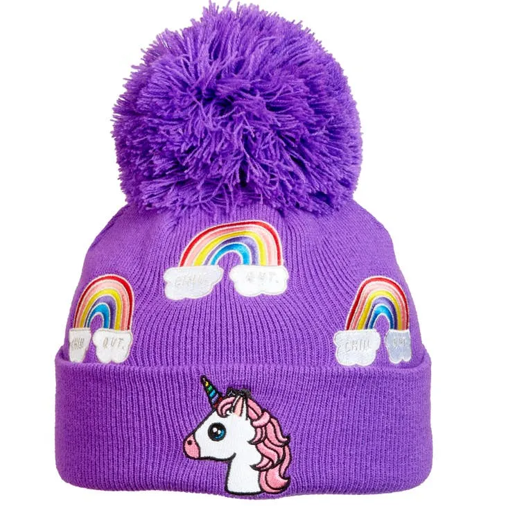 Turtle Fur Kids Bobble Hat - Unicorn