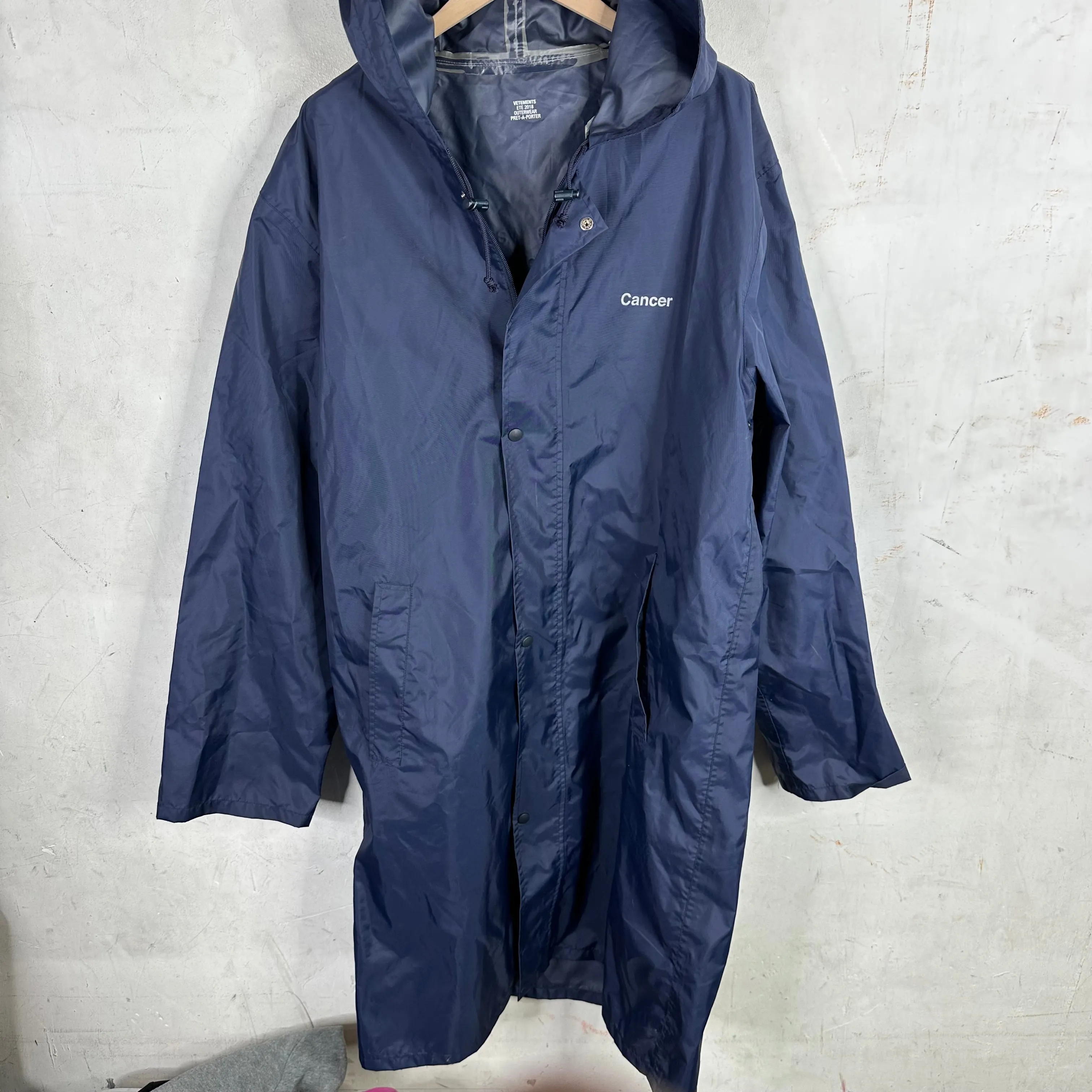 VETEMENTS Cancer Rain Jacket