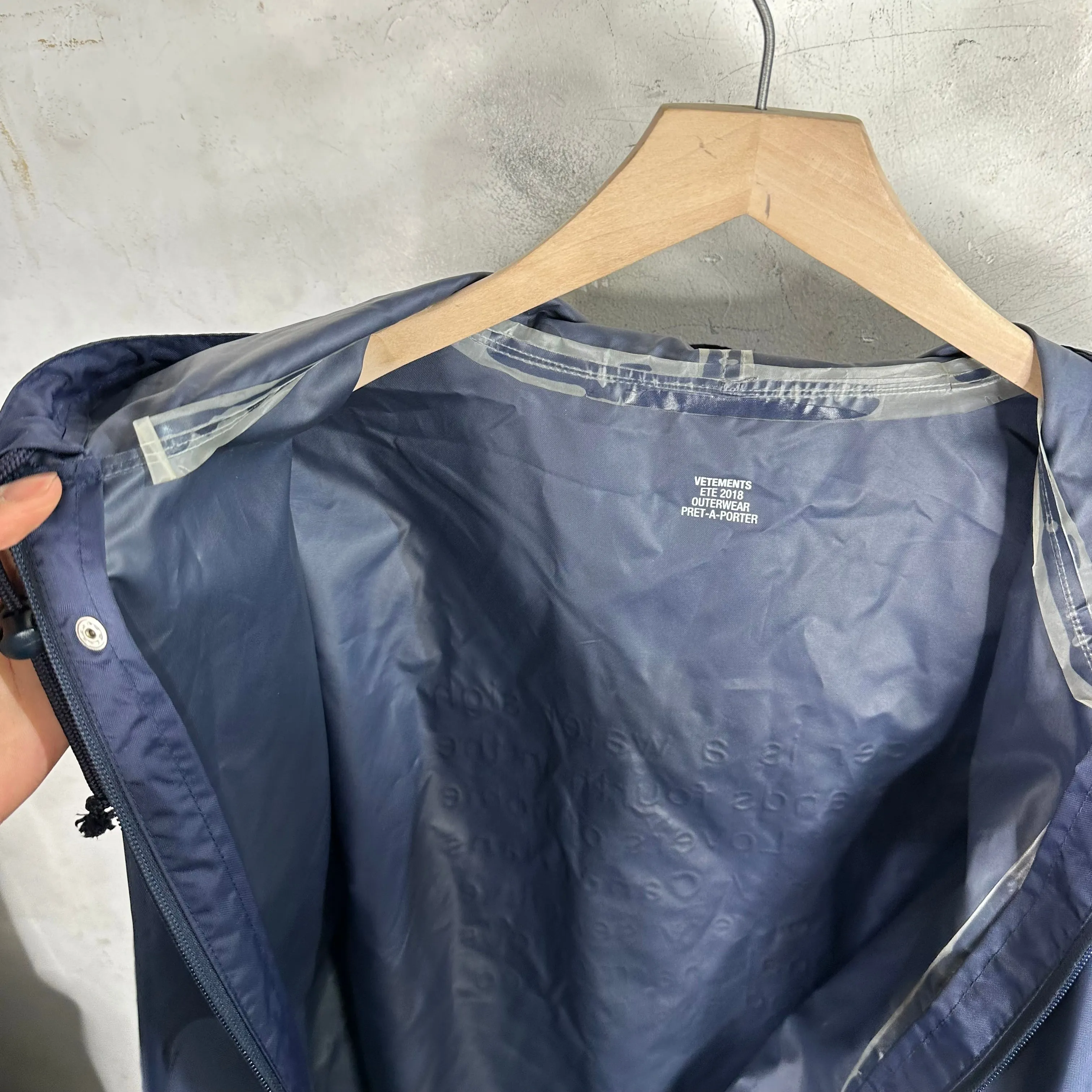 VETEMENTS Cancer Rain Jacket