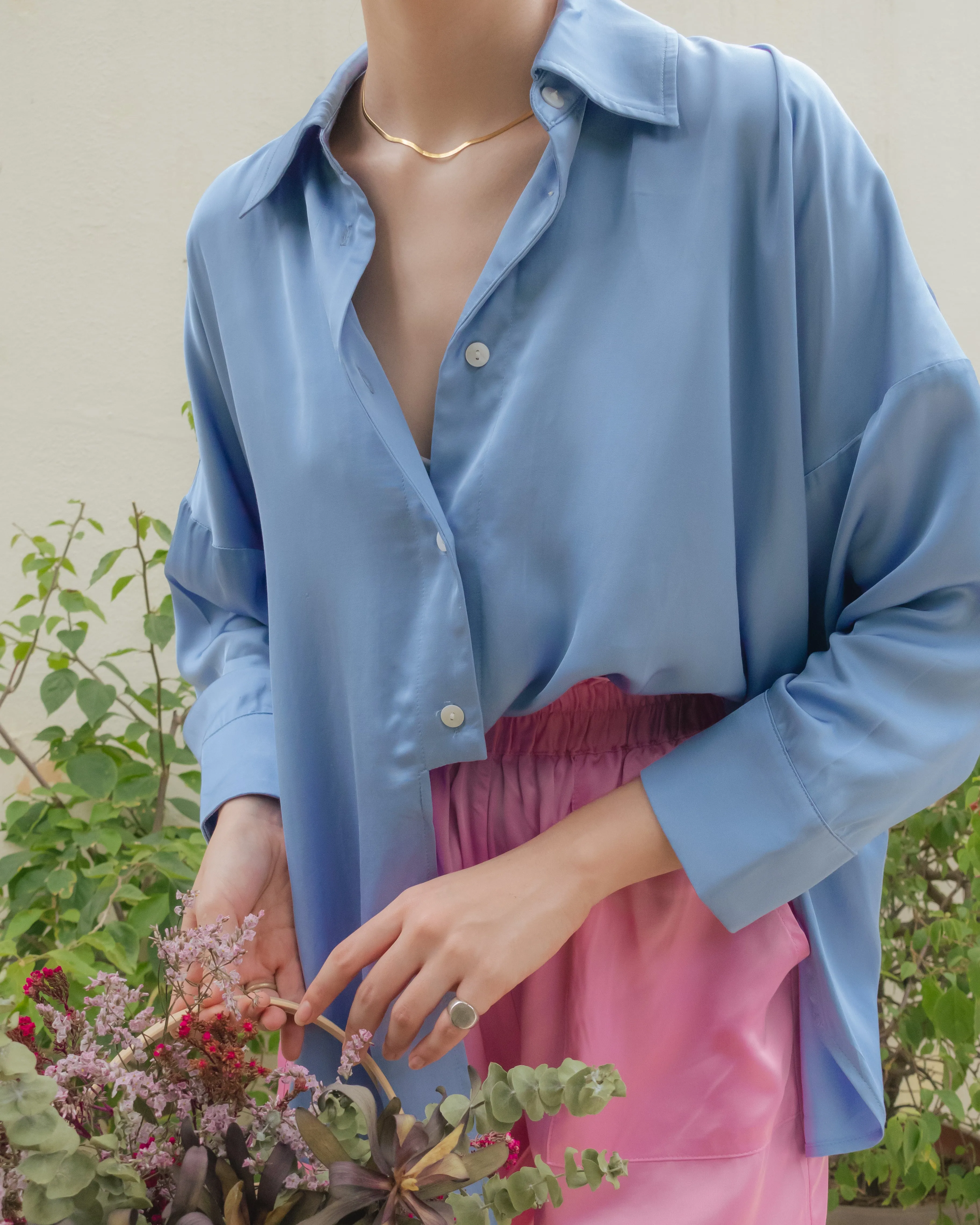 VISION - Relaxed Shirt - Cornflower Blue