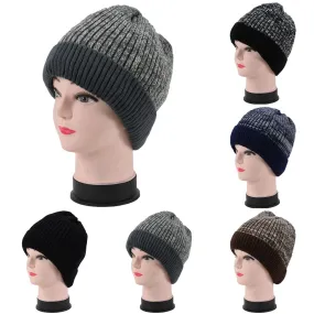 Wholesale Winter Knit Beanie Hats With Fleece Lining H53101