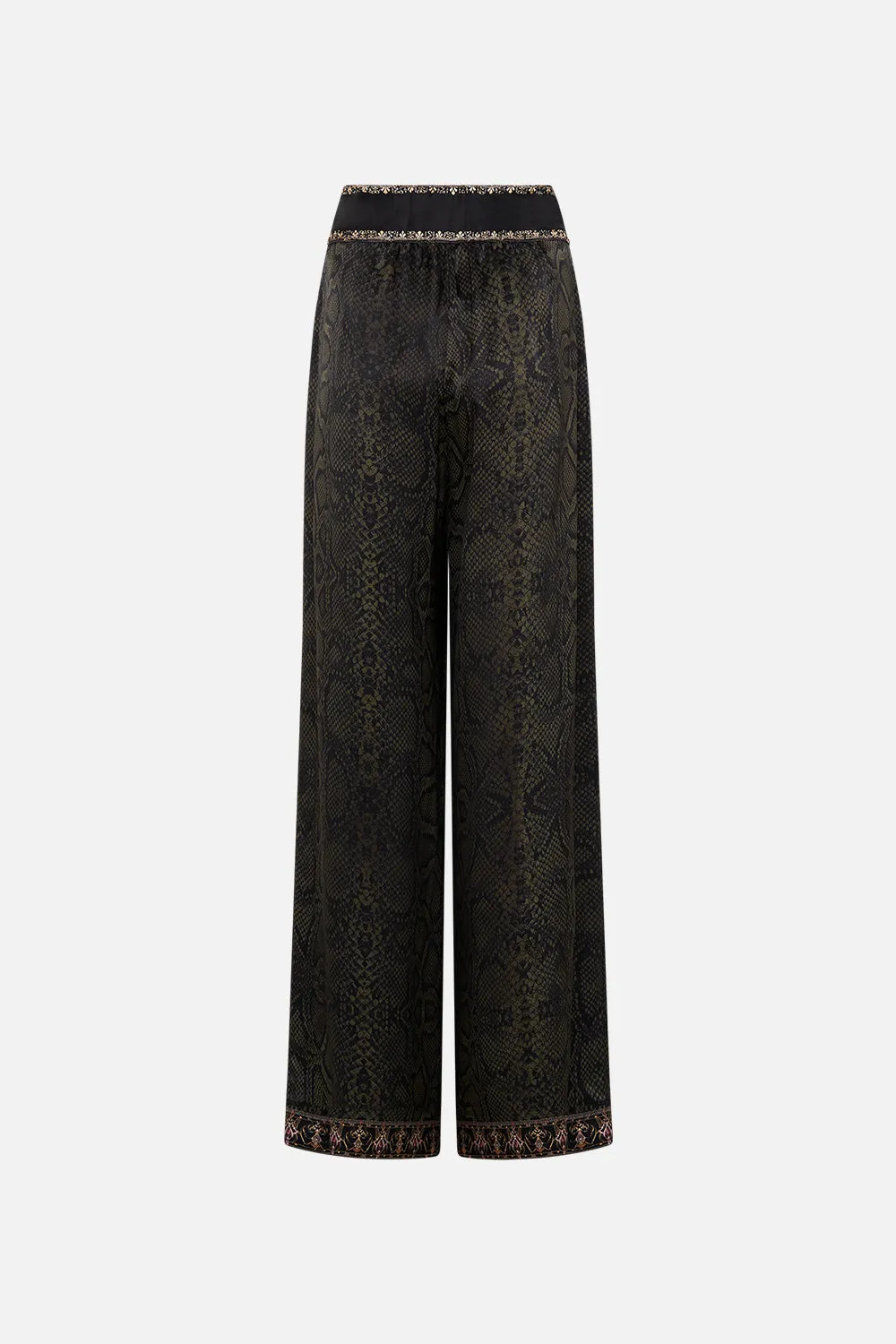 WIDE LEG PANT WITH BUTTONS NOUVEAU NOIR