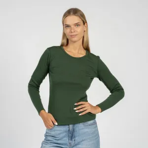 Women's 160 Thermal Long Sleeve Crew Dark Green