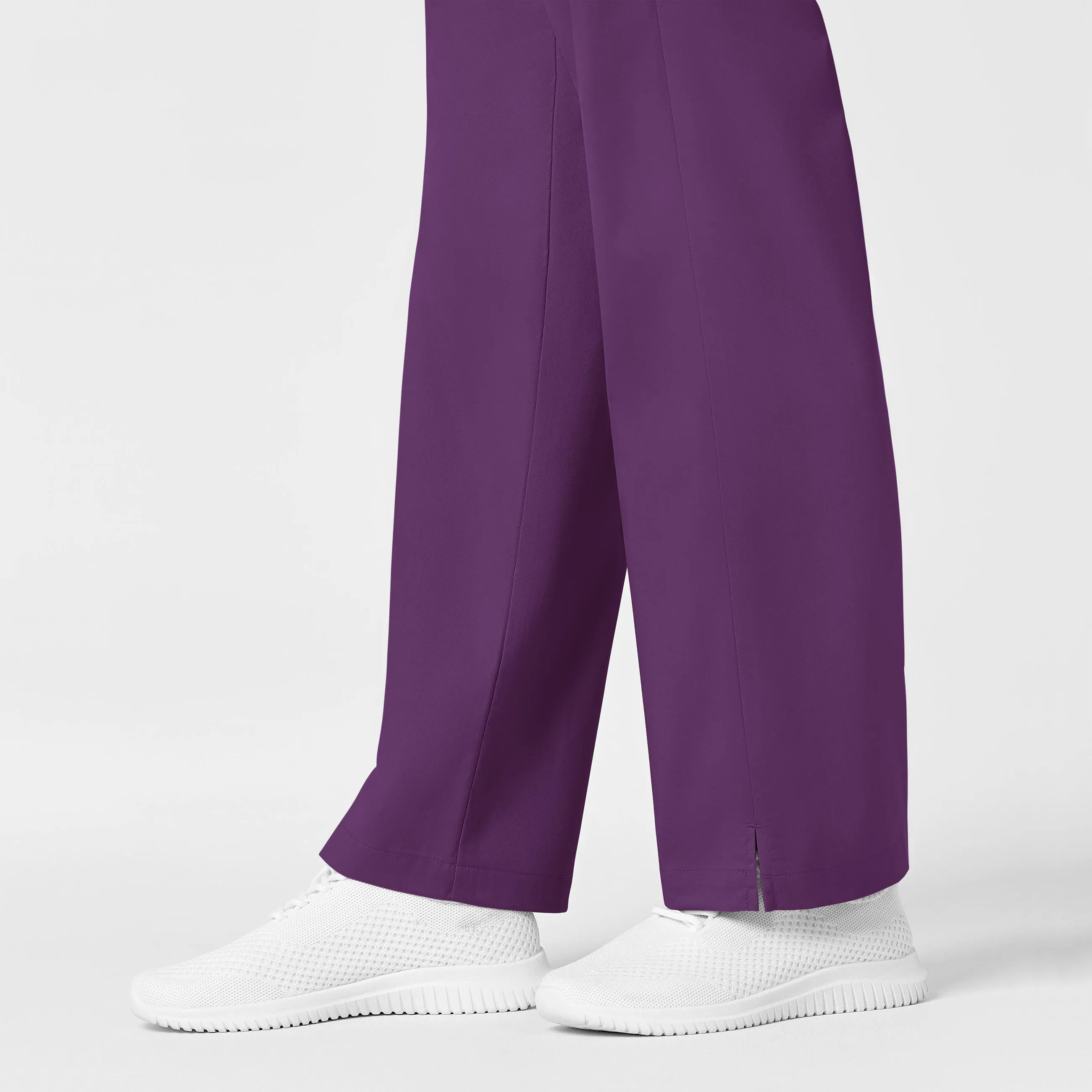 WonderWORK Maternity Cargo Scrub Pant - Eggplant