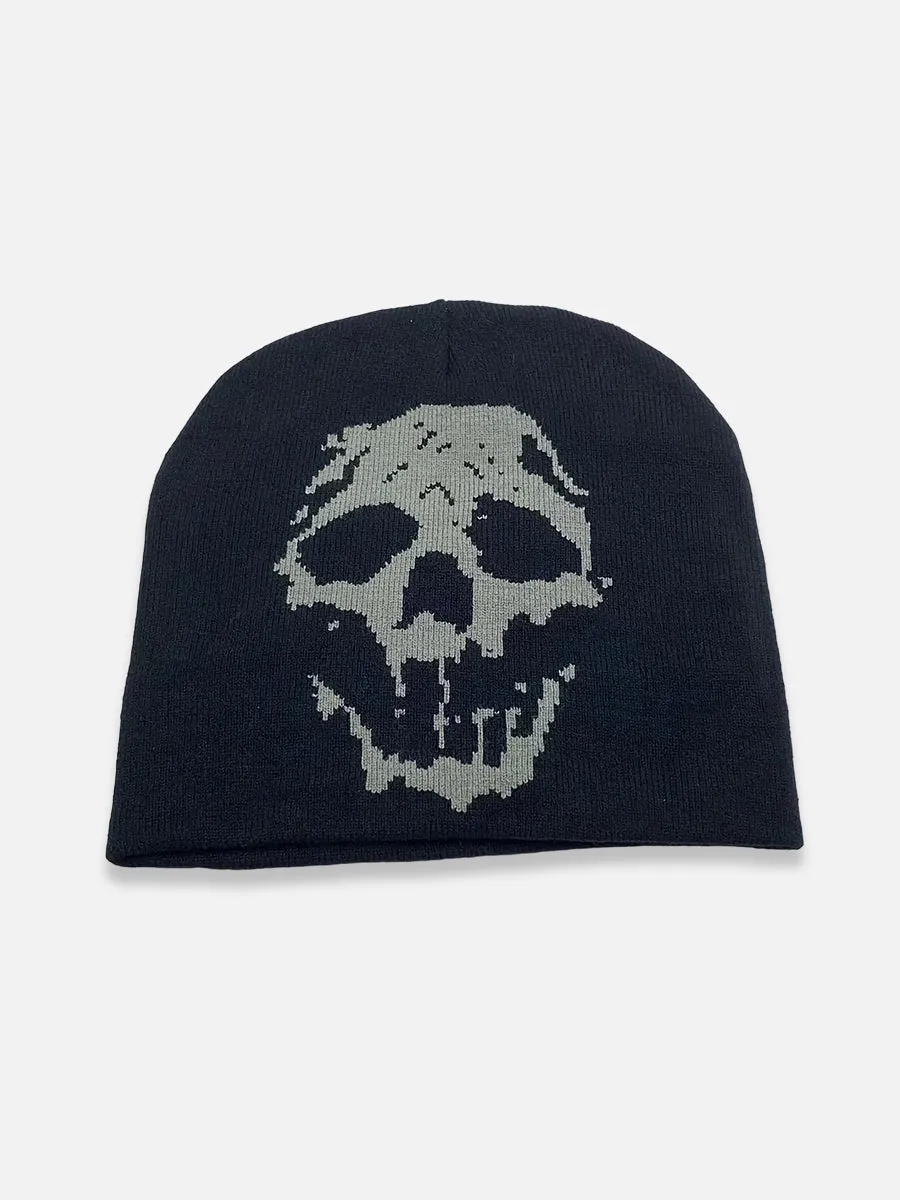 Y2K Skull Beanie