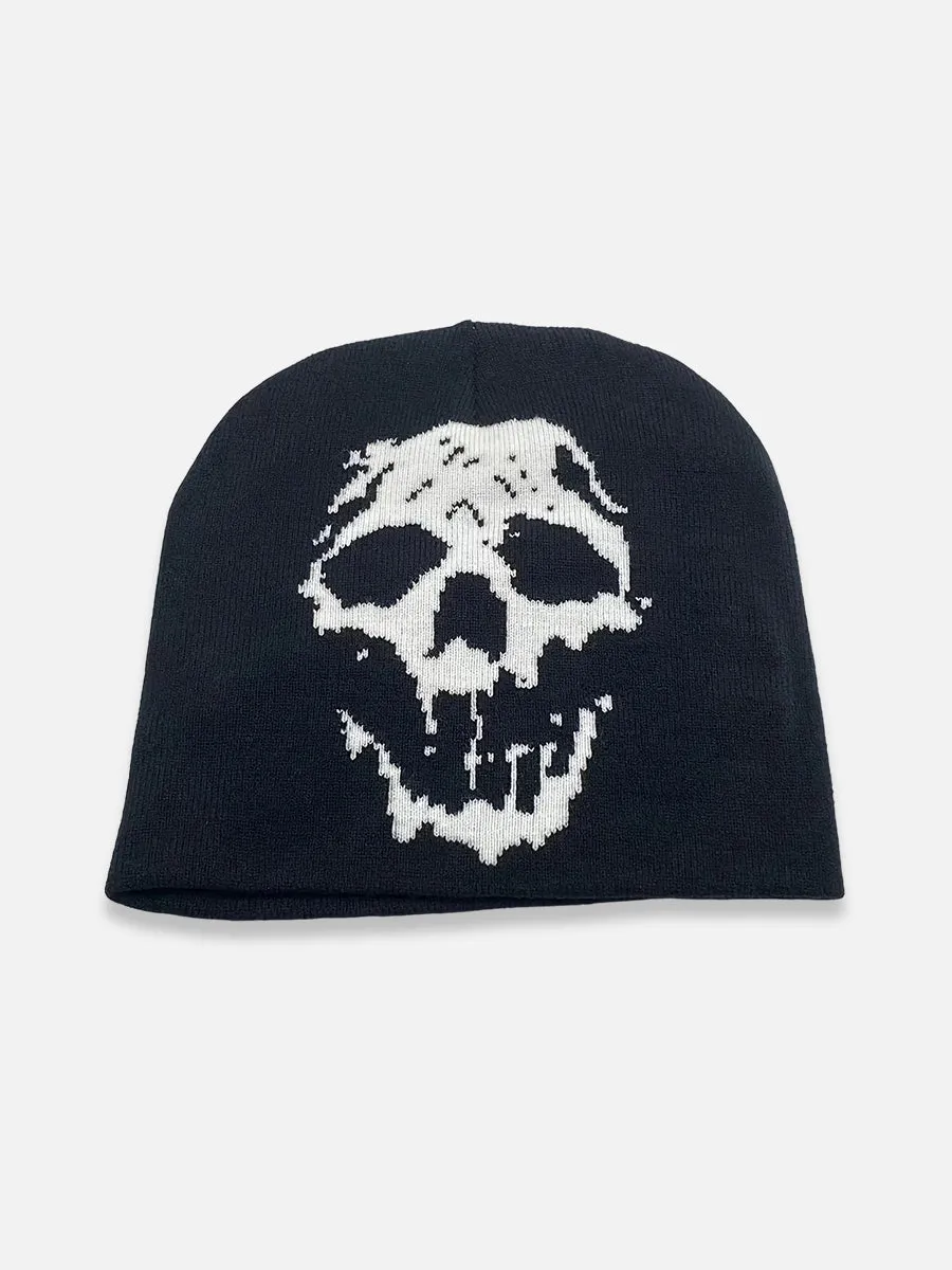 Y2K Skull Beanie