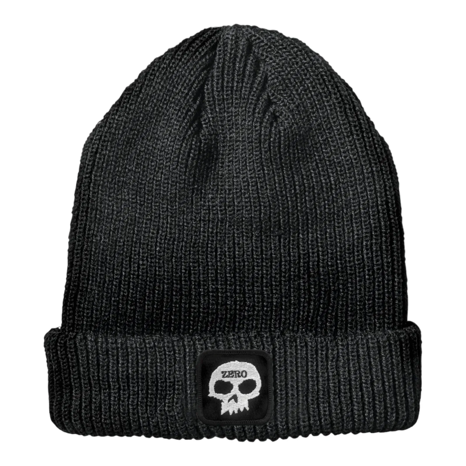 ZERO SKULL PATCH BEANIE - BLACK