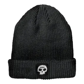 ZERO SKULL PATCH BEANIE - BLACK